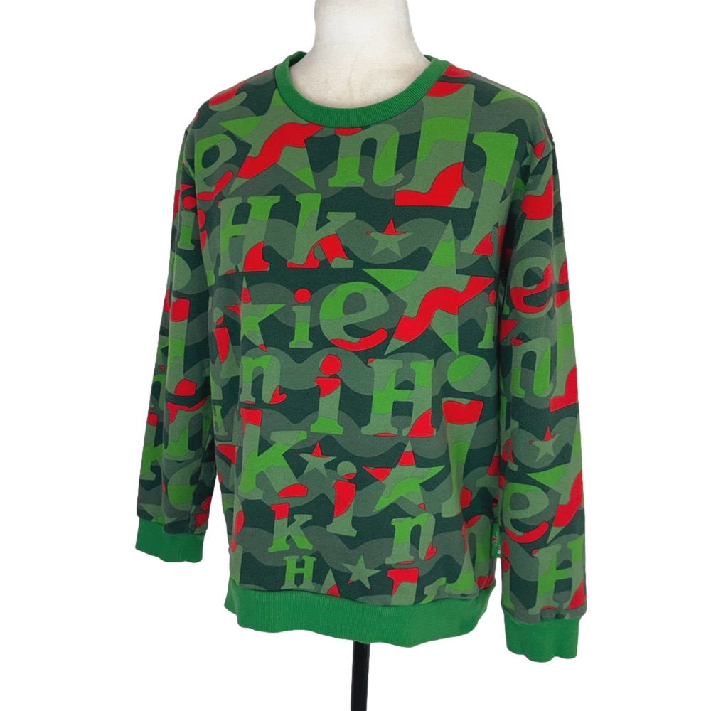 Heineken green crew neck sweatshirt